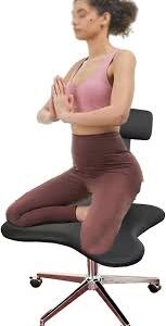 Ergonomisk Kontorsstol med Korsben och Meditationspall